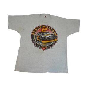 Vintage‎ Rusty Wallace Racing T-Shirt Distressed